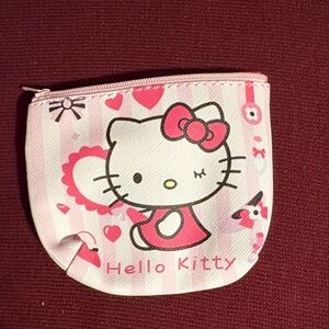 Hello Kitty Pink Heart Coin Pouch